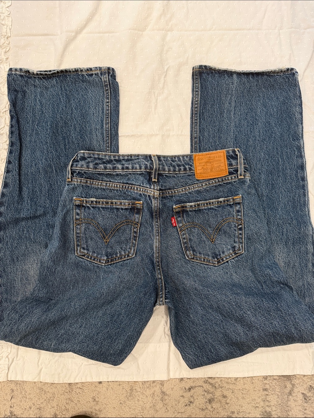 LEVI’s low loose straight leg jean